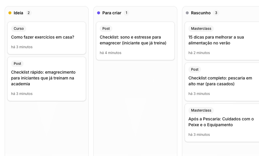 Ideas Flow - Organize suas ideias de conteúdo